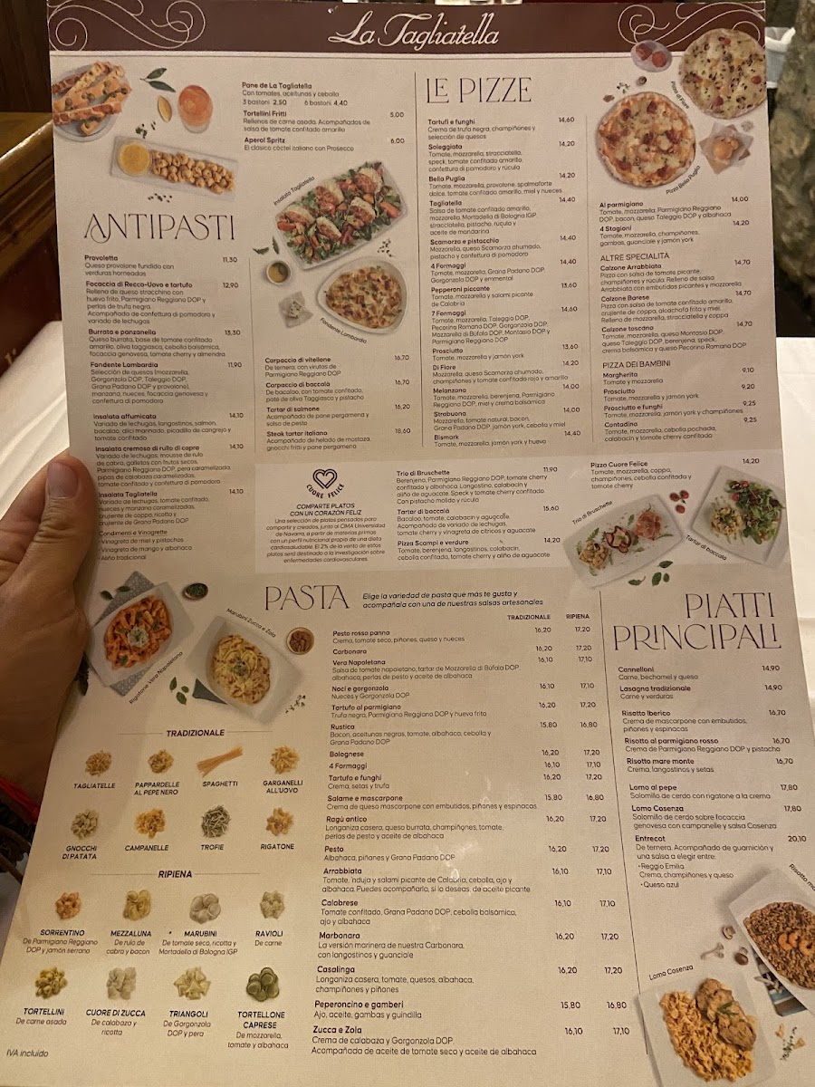 Menu La Tagliatella-2